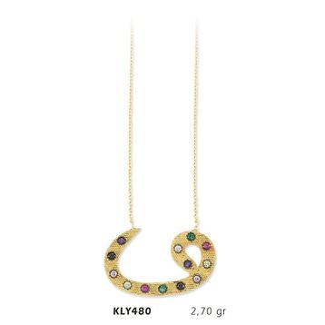 Harem Altın KLY480 14 Ayar Altın Vav Kolye