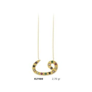 Harem Altın KLY480 14 Ayar Altın Vav Kolye