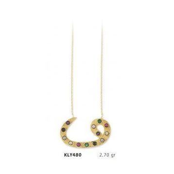 Harem Altın KLY480 14 Ayar Altın Vav Kolye