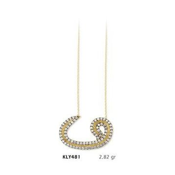 Harem Altın KLY481 14 Ayar Altın Vav Kolye