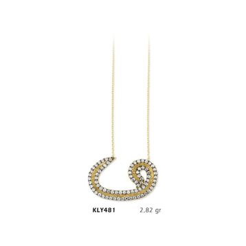 Harem Altın KLY481 14 Ayar Altın Vav Kolye