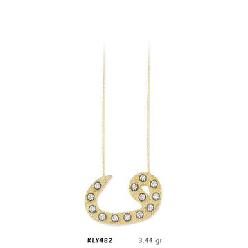 Harem Altın KLY482 14 Ayar Altın Vav Kolye