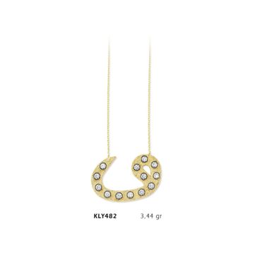 Harem Altın KLY482 14 Ayar Altın Vav Kolye