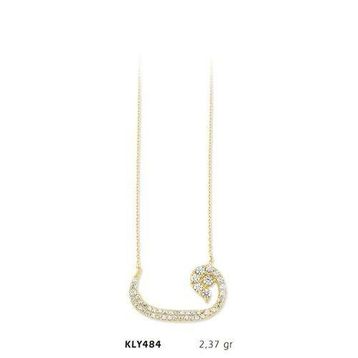 Harem Altın KLY484 14 Ayar Altın Vav Kolye