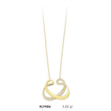Harem Altın KLY486 14 Ayar Altın Vav Kolye