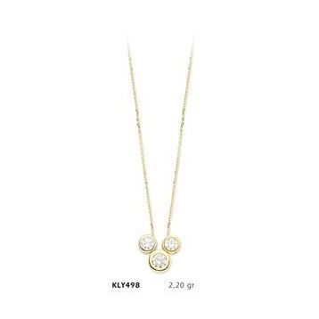 Harem Altın KLY498 14 Ayar Altın Tektaş Kolye