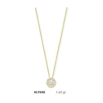 Harem Altın KLY508 14 Ayar Altın Tektaş Kolye