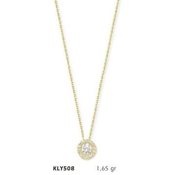 Harem Altın KLY508 14 Ayar Altın Tektaş Kolye
