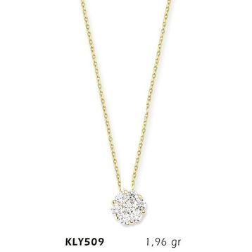Harem Altın KLY509 14 Ayar Altın Tektaş Kolye