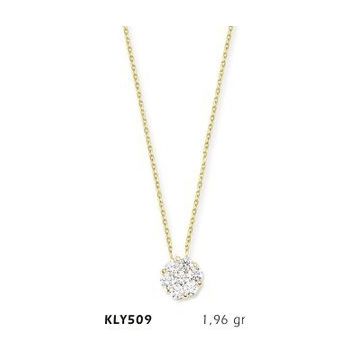 Harem Altın KLY509 14 Ayar Altın Tektaş Kolye