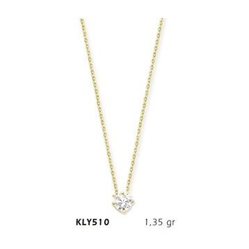 Harem Altın KLY510 14 Ayar Altın Tektaş Kolye