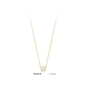 Harem Altın KLY513 14 Ayar Altın Tektaş Kolye
