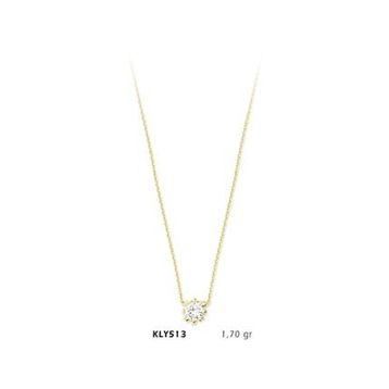 Harem Altın KLY513 14 Ayar Altın Tektaş Kolye