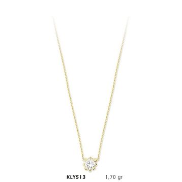Harem Altın KLY513 14 Ayar Altın Tektaş Kolye