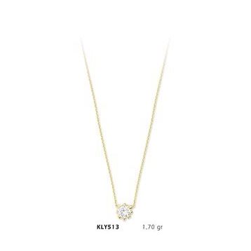 Harem Altın KLY513 14 Ayar Altın Tektaş Kolye