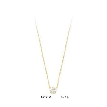 Harem Altın KLY513 14 Ayar Altın Tektaş Kolye