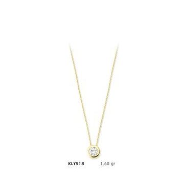 Harem Altın KLY518 14 Ayar Altın Tektaş Kolye