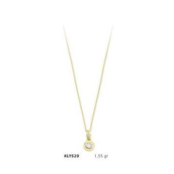 Harem Altın KLY520 14 Ayar Altın Tektaş Kolye