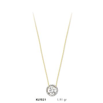 Harem Altın KLY521 14 Ayar Altın Tektaş Kolye