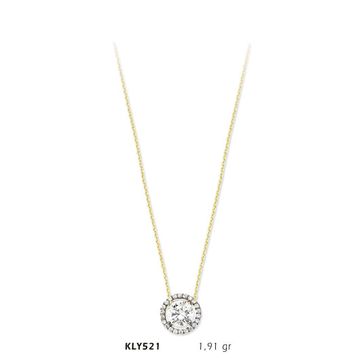Harem Altın KLY521 14 Ayar Altın Tektaş Kolye