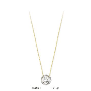 Harem Altın KLY521 14 Ayar Altın Tektaş Kolye