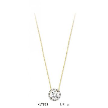 Harem Altın KLY521 14 Ayar Altın Tektaş Kolye