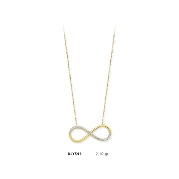 Harem Altın KLY544 14 Ayar Sonsuzluk Altın Kolye