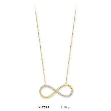 Harem Altın KLY544 14 Ayar Sonsuzluk Altın Kolye