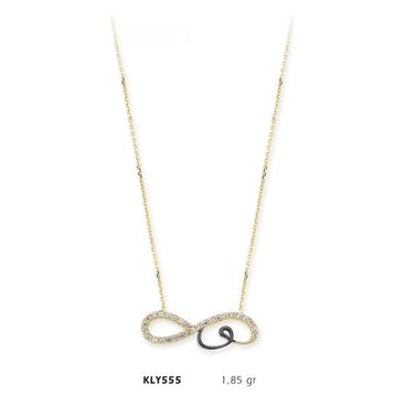 Harem Altın KLY555 14 Ayar Altın Vav Sonsuzluk Kolye