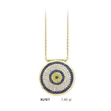 Harem Altın KLY57 14 Ayar Altın Nazar Boncuğu Kolye