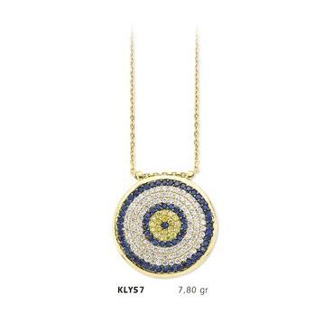 Harem Altın KLY57 14 Ayar Altın Nazar Boncuğu Kolye