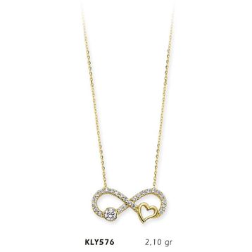 Harem Altın KLY576 14 Ayar Altın Sonsuzluk Kolye