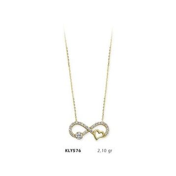 Harem Altın KLY576 14 Ayar Altın Sonsuzluk Kolye