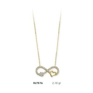 Harem Altın KLY576 14 Ayar Altın Sonsuzluk Kolye