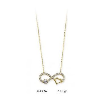 Harem Altın KLY576 14 Ayar Altın Sonsuzluk Kolye