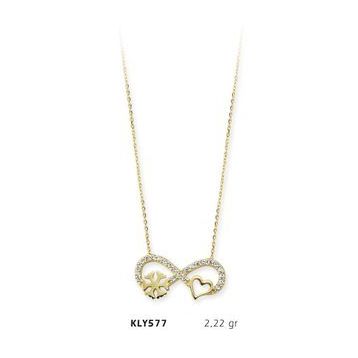 Harem Altın KLY577 14 Ayar Altın Sonsuzluk Kolye