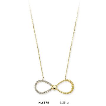 Harem Altın KLY578 14 Ayar Altın Sonsuzluk Kolye