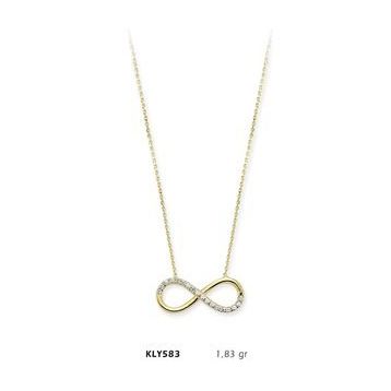Harem Altın KLY583 14 Ayar Altın Sonsuzluk Kolye