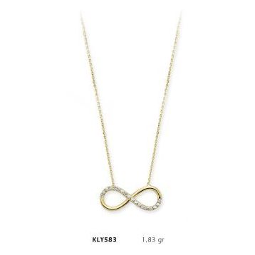 Harem Altın KLY583 14 Ayar Altın Sonsuzluk Kolye