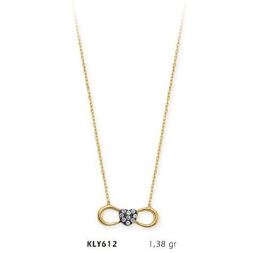 Harem Altın KLY612 14 Ayar Altın Sonsuzluk Kolye