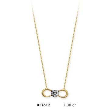 Harem Altın KLY612 14 Ayar Altın Sonsuzluk Kolye