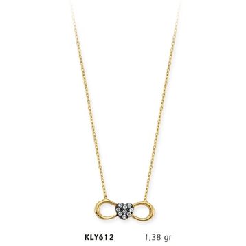 Harem Altın KLY612 14 Ayar Altın Sonsuzluk Kolye