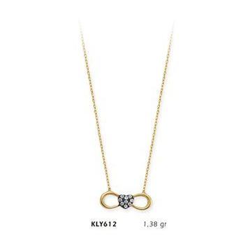 Harem Altın KLY612 14 Ayar Altın Sonsuzluk Kolye