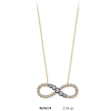Harem Altın KLY614 14 Ayar Altın Sonsuzluk Kolye