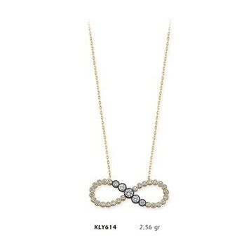 Harem Altın KLY614 14 Ayar Altın Sonsuzluk Kolye