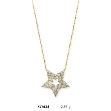 Harem Altın KLY628 14 Ayar Altın Yıldız Kolye