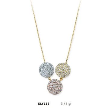Harem Altın KLY638 14 Ayar Taşlı Otantik Altın Kolye