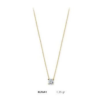 Harem Altın KLY641 14 Ayar Altın Tektaş Kolye