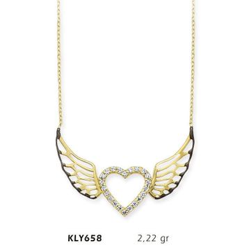 Harem Altın KLY658 14 Ayar Altın Melek Kanadı Kolye