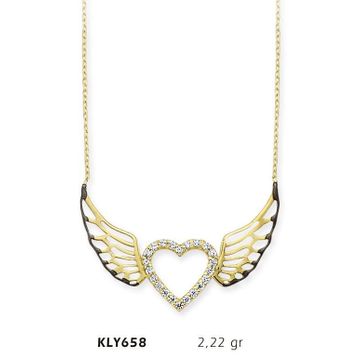 Harem Altın KLY658 14 Ayar Altın Melek Kanadı Kolye